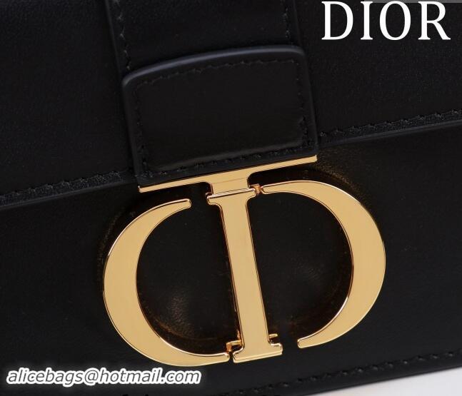 Top Quality Dior Miss Montaigne Mini Bag in Smooth Calfskin D3066 Black 2024