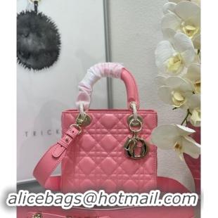 Best Price Dior Small Lady My ABCDior Bag in Cannage Lambskin M0538 Pink 2024