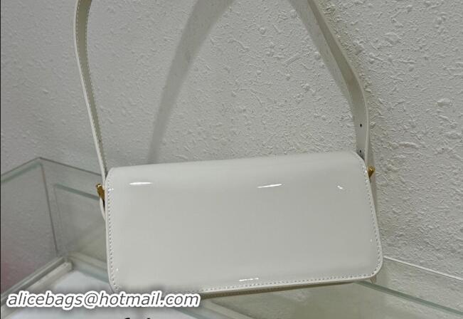 Pretty Style Dior Miss Dior Flap Bag in Patent Calfskin DR2610 White 2024