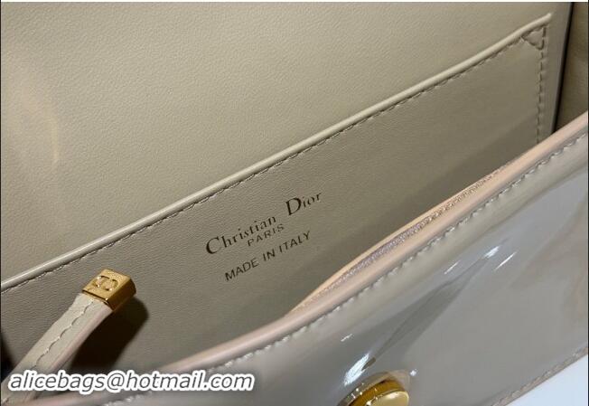 Best Luxury Dior Miss Dior Flap Bag in Patent Calfskin DR2610 Beige 2024