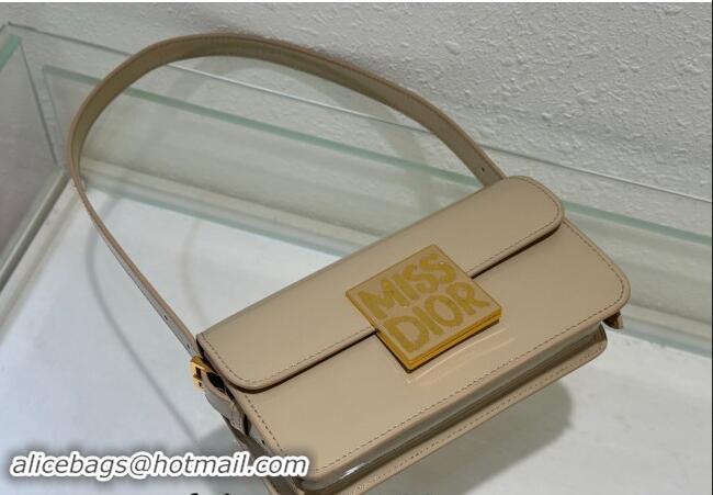 Best Luxury Dior Miss Dior Flap Bag in Patent Calfskin DR2610 Beige 2024