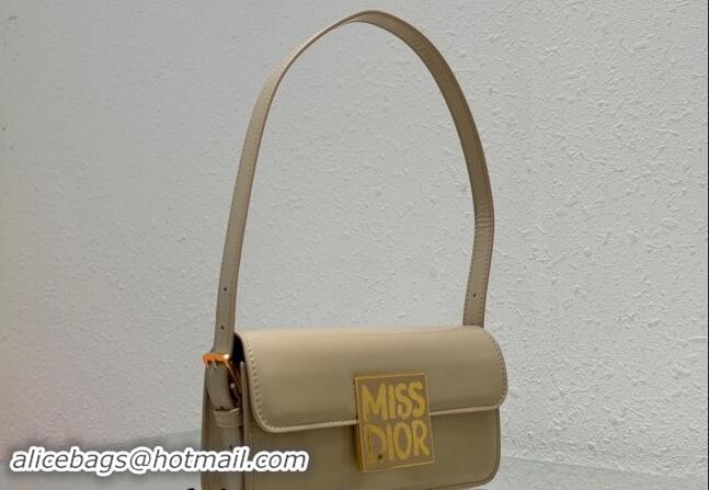 Best Luxury Dior Miss Dior Flap Bag in Patent Calfskin DR2610 Beige 2024