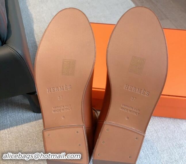 Discount Fashion Hermes Jumping High Flat Boots in Perforated Calfskin with Kelly Buckle Dark Grey 907013