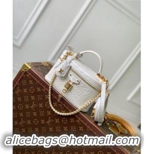 Famous Brand Louis Vuitton Vanity Chain Pouch in Ostrich Embossed Leather N85911 White 2024