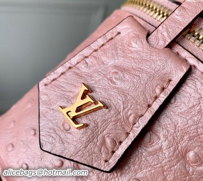 Best Price Louis Vuitton Vanity Chain Pouch in Ostrich Embossed Leather N85820 Pink 2024