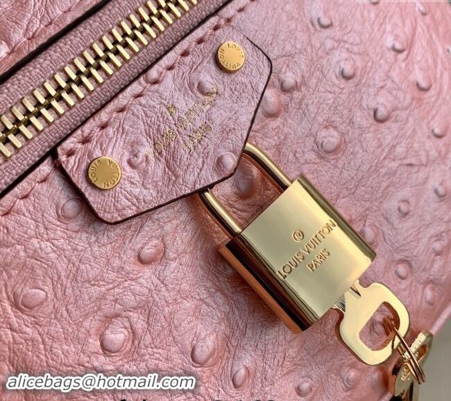 Best Price Louis Vuitton Vanity Chain Pouch in Ostrich Embossed Leather N85820 Pink 2024