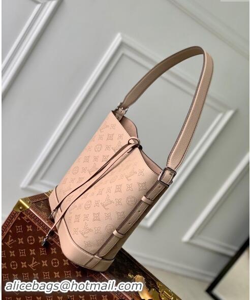 Super Quality Louis Vuitton Flore Bucket bag in Perforated Mahina Calfskin M12139 Pink 2024