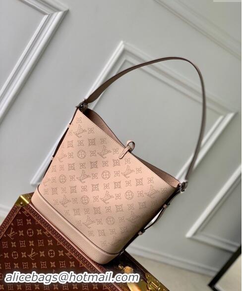 Super Quality Louis Vuitton Flore Bucket bag in Perforated Mahina Calfskin M12139 Pink 2024