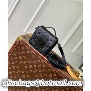 Top Grade Louis Vuitton Mens Pico S-Lock Mini bag in Black Taurillon Monogram Leather M83148 2024