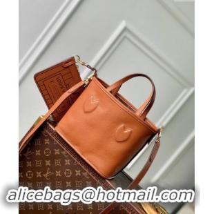 Trendy Design Louis Vuitton Neverfull Bandouliere Inside Out BB Tote bag Brown Leather/Monogram Coated Canvas M12099 202