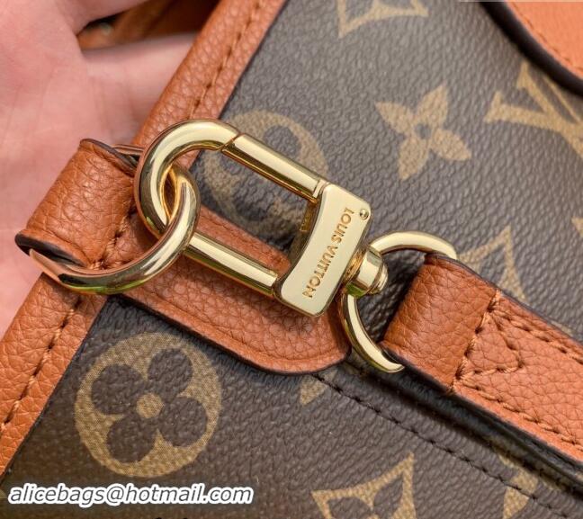 Trendy Design Louis Vuitton Neverfull Bandouliere Inside Out BB Tote bag Brown Leather/Monogram Coated Canvas M12099 202