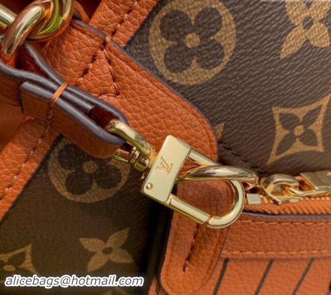 Trendy Design Louis Vuitton Neverfull Bandouliere Inside Out BB Tote bag Brown Leather/Monogram Coated Canvas M12099 202