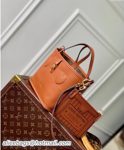 Trendy Design Louis Vuitton Neverfull Bandouliere Inside Out BB Tote bag Brown Leather/Monogram Coated Canvas M12099 202