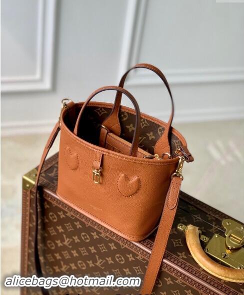 Trendy Design Louis Vuitton Neverfull Bandouliere Inside Out BB Tote bag Brown Leather/Monogram Coated Canvas M12099 202