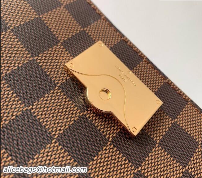 Top Grade Louis Vuitton Cluny Mini Bag in Damier Ebene Canvas N00097 Brown 2024