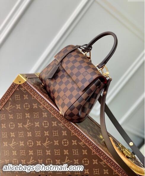 Top Grade Louis Vuitton Cluny Mini Bag in Damier Ebene Canvas N00097 Brown 2024