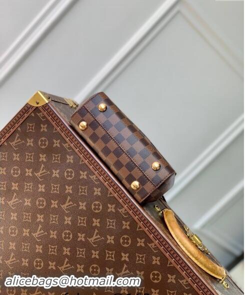 Top Grade Louis Vuitton Cluny Mini Bag in Damier Ebene Canvas N00097 Brown 2024