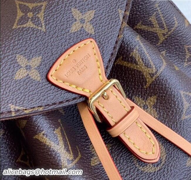 Most Popular Louis Vuitton Montsouris BB Monogram Canvas Backpack bag M45502 Nude 2024