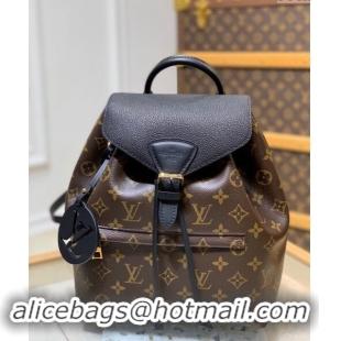 Shop Fashion Louis Vuitton Montsouris PM Monogram Canvas Backpack bag M45515 Black 2024