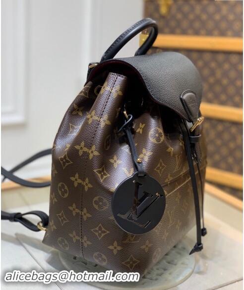 Shop Fashion Louis Vuitton Montsouris PM Monogram Canvas Backpack bag M45515 Black 2024