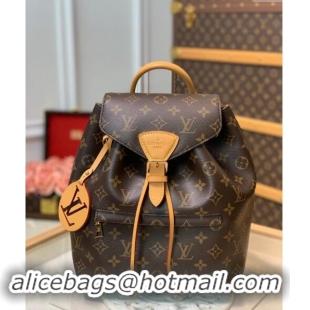 Top Quality Louis Vuitton Montsouris PM Monogram Canvas Backpack bag M45501 Nude 2024