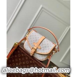 Promotional Louis Vuitton Saumur BB Bag in Mastic White Jacquard-Woven with Monogram Mini Motif M12327 2024