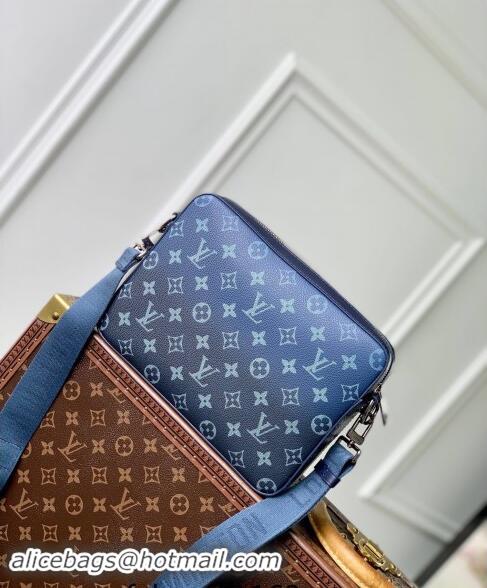 Promotional Louis Vuitton Mens Trio Messenger Bag in Navy Blue Monogram Gradient Canvas M11592 2024