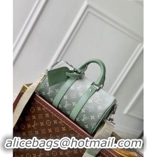 Inexpensive Louis Vuitton Keepall Bandouliere 25 Bag in Khaki Green Monogram Gradient Canvas M11591 2024