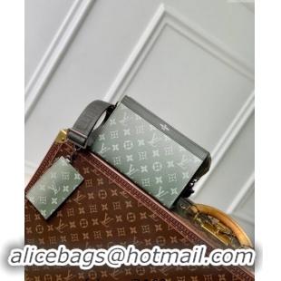 Best Price Louis Vuitton Mens Gaston Wearable Wallet Mini bag in Khaki Green Monogram Gradient Canvas M81124 2024