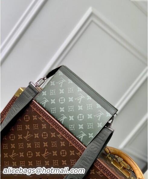 Best Price Louis Vuitton Mens Gaston Wearable Wallet Mini bag in Khaki Green Monogram Gradient Canvas M81124 2024