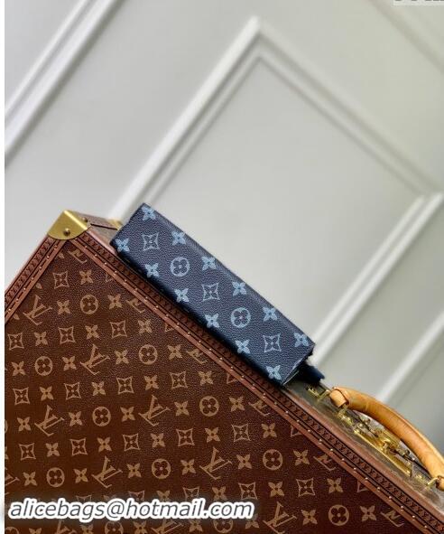 Top Quality Louis Vuitton Mens Gaston Wearable Wallet Mini bag in Navy Blue Monogram Gradient Canvas M81124 2024