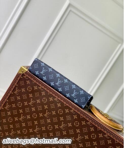 Well Crafted Louis Vuitton Pochette Voyage MM Pouch in Navy Blue Monogram Gradient Canvas M61692 2024