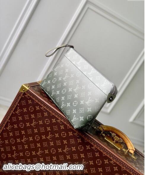 Low Price Louis Vuitton Pochette Voyage Souple Pouch in Khaki Green Monogram Gradient Canvas M11545 2024