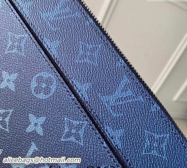 Top Grade Louis Vuitton Pochette Voyage Souple Pouch in Navy Blue Monogram Gradient Canvas M11545 2024