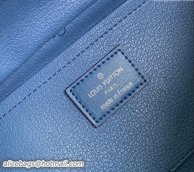 Top Quality Louis Vuitton Locker Dopp Kit Clucth in Navy Blue Monogram Gradient Canvas M11559 2024