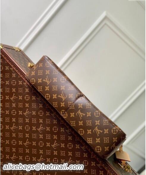 Fashion Louis Vuitton Slouchy MM Hobo Bag in Monogram Canvas with Padlock Tag M12098 2024