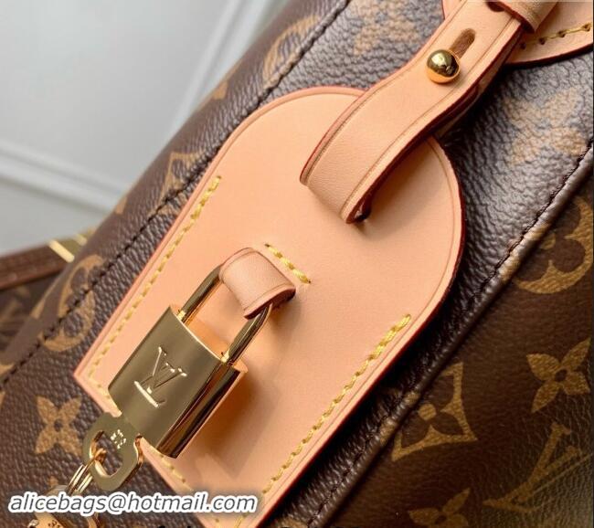 Fashion Louis Vuitton Slouchy MM Hobo Bag in Monogram Canvas with Padlock Tag M12098 2024