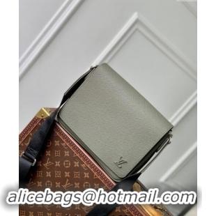 Super Quality Louis Vuitton District PM Messenger Bag in Taiga Leather M30851 Khaki Green 2024