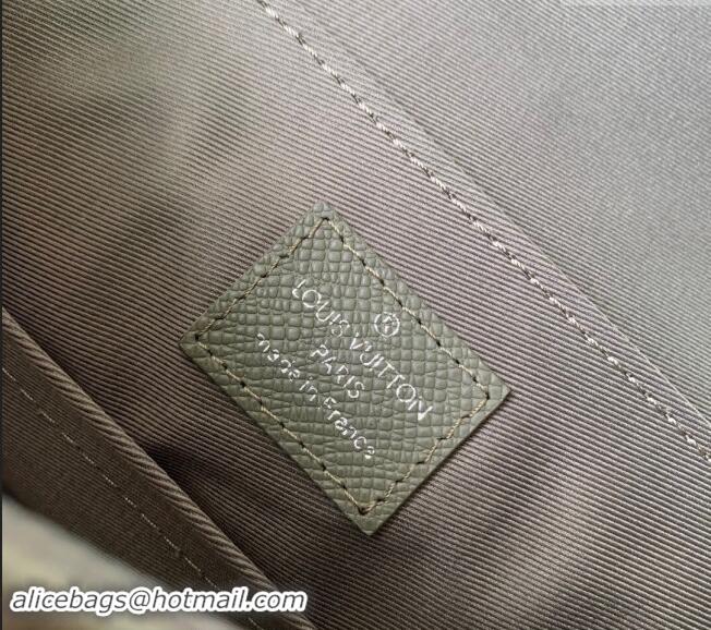 Super Quality Louis Vuitton District PM Messenger Bag in Taiga Leather M30851 Khaki Green 2024