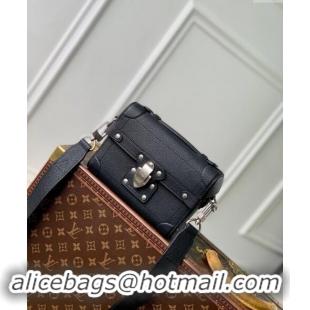 Top Quality Louis Vuitton Mens Soul Trunk Mini bag in Black Calf Leather M11516 2024