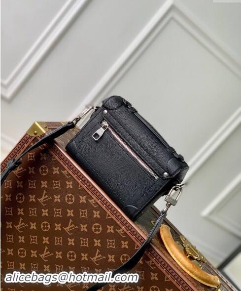 Top Quality Louis Vuitton Mens Soul Trunk Mini bag in Black Calf Leather M11516 2024