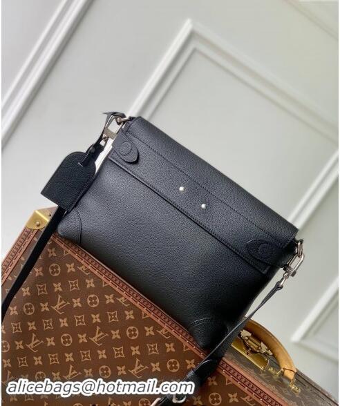 Top Grade Louis Vuitton Men's Steamer Crossbody bag in Black Calf Leather M11607 2024