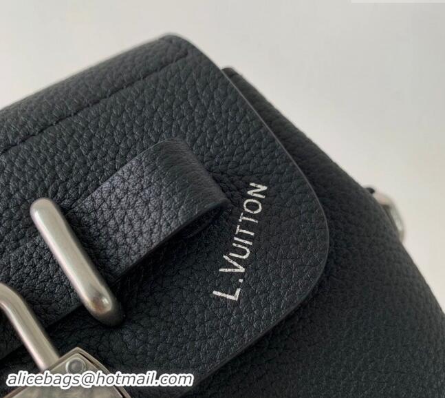 Famous Brand Louis Vuitton Mens Steamer 15 Mini bag in Black Calf Leather M11637 2024