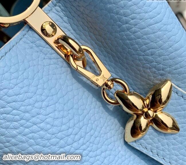 Trendy Design Louis Vuitton MiniMe Capucines Mini Bag in Taurillon leather M24563 Candy Blue 2024