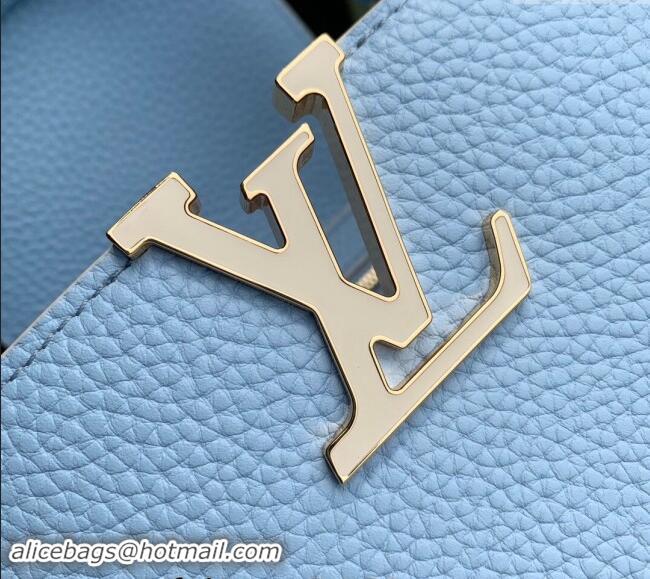 Trendy Design Louis Vuitton MiniMe Capucines Mini Bag in Taurillon leather M24563 Candy Blue 2024