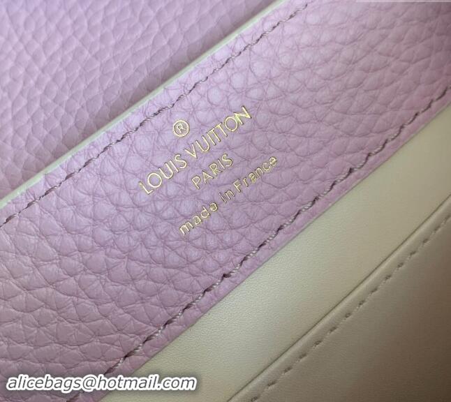 Best Quality Louis Vuitton MiniMe Capucines Mini Bag in Taurillon leather M24563 Purple 2024