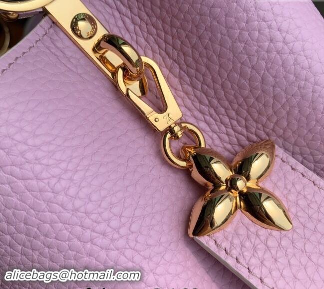 Best Quality Louis Vuitton MiniMe Capucines Mini Bag in Taurillon leather M24563 Purple 2024