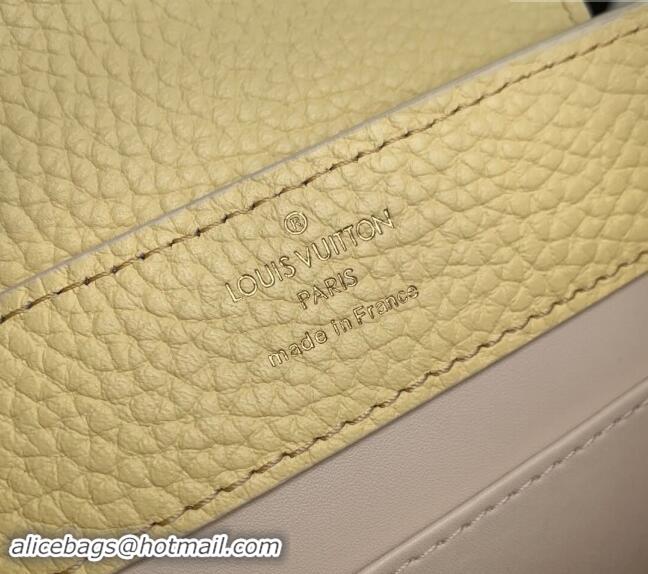 Well Crafted Louis Vuitton MiniMe Capucines Mini Bag in Taurillon leather M24563 Banana Yellow 2024