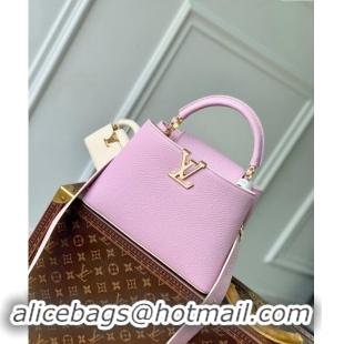 Pretty Style Louis Vuitton MiniMe Capucines BB Bag in Taurillon leather M24575 Purple 2024