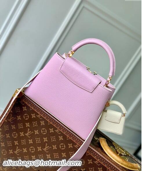 Pretty Style Louis Vuitton MiniMe Capucines BB Bag in Taurillon leather M24575 Purple 2024